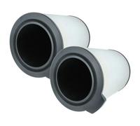vhbw 2x Filtre à charbon actif compatible avec Bosch Air 6000 purificateur d'air - Filtre à air H13 noir / blanc