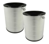 vhbw 2x Filtre à charbon actif compatible avec Philips 2000, AC2939, AC2958, 2000i, AC2936 purificateur d'air - Filtre à air noir / blanc