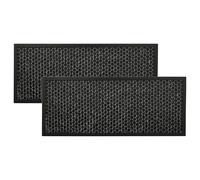 vhbw 2x Filtre à charbon actif compatible avec Rowenta Intense Pure Air XL Connect PU6080F0, PU6080 purificateur d'air - Filtre à air noir