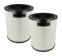 vhbw 2x Filtre à charbon actif remplacement pour Philips FYM860/30, 883486030771 pour purificateur d'air - Filtre à air HEPA 13 noir / blanc