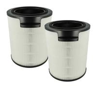 vhbw 2x Filtre à charbon actif remplacement pour Philips FYM860/30, 883486030771 pour purificateur d'air - Filtre à air HEPA 13 noir / blanc