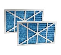 vhbw 2x Filtre remplacement pour Sparmax 3404 pour cabine de peinture - Filtre de rechange bleu / argenté / blanc