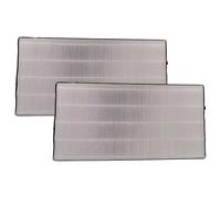 vhbw 2x Filtres compatible avec Helios KWL EC 450 PRO, KWL EC 450 ECO appareil de ventilation - Filtre à air F7 noir/blanc