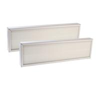 vhbw 2x Filtres remplacement pour Pluggit APFGF7-460 pour appareil de ventilation - Filtre à air F7 blanc