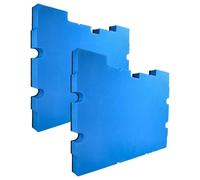 vhbw 2x Insert en mousse compatible avec Stanley TSTAK IV FMST1-71969, FatMax TSTAK III FMST1-71968 coffre à outils - mousse rigide, bleu, 30 mm