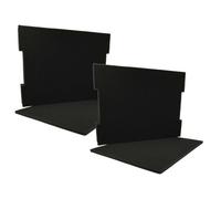 vhbw 2x Insert en mousse remplacement pour Bosch 6000003672 pour coffre à outils - mousse pré-perforée, noir