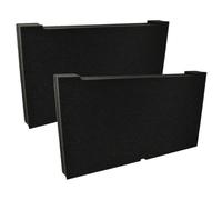 vhbw 2x Insert en mousse remplacement pour Dewalt DWST7-97150 pour coffre à outils - mousse personnalisable, 2 couches, noir