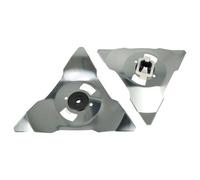 vhbw 2x Lames compatible avec Robomow RS635 (2016), RS630 US (2013 - 2017) tondeuse - Lames de rechange, argenté, acier inoxydable