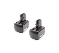 vhbw 2x NiMH batterie 1500mAh (12V) pour outil électrique outil Powertools Tools comme Metabo 6.25473