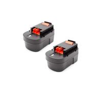 vhbw 2x NiMH batterie 1500mAh (14.4V) pour outil électrique outil Powertools Tools Black & Decker CDC140AK, CDC1440K, CP14K, CP14KB, EPC14CA