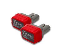 vhbw 2x NiMH Batteries 3000mAh (9.6V) pour outils électroniques Makita 1022DW, 6014DW, 6200D, 6200DW, 6201D, 6201DW, 6201DWH