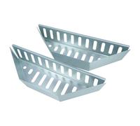 vhbw 2X Panier à Charbon pour Grill sphérique de 47/57 / 67 cm de diamètre - 38,5 x 11,8 x 7,5 cm, Acier INOX