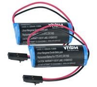 vhbw 2x Pile compatible avec Allen Bradley 1785-L80BK, 1785-L80C, 1785-L80C15, 1785-L80E PLC Contrôleur Logique Programmable (2200mAh, 3V, Li-MnO2)