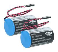 vhbw 2x Pile compatible avec Cameron Nuflo MC-II Plus EXP (14500mAh, 3,6V, Li-MnO2)
