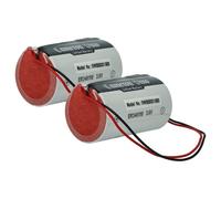 vhbw 2x Pile compatible avec DSC WT4911B, WT4911, WT4911BM, IMPASSA système d'alarme, sirène extérieure radio (14500mAh, 3,6V, Li-MnO2)