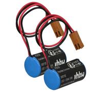 vhbw 2x Pile compatible avec Fanuc Power Mate D (CNC System Amplifier) robot industriel (1200mAh, 3V, Li-MnO2)