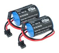 vhbw 2x Pile compatible avec Omron Sigma II/V Servo Driver, Sigma II, Sigma 2 absolute encoder système de contrôle (1000mAh, 3,6V, Li-ion)