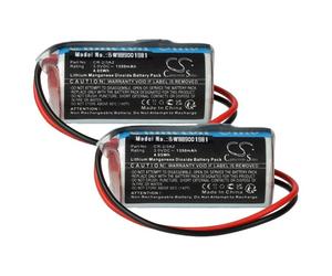vhbw 2x Pile remplacement pour Verisure CR-2/3AZ pour système d'alarme (1350mAh, 3V, Li-MnO2)