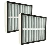 vhbw 2x Pré-filtre compatible avec Dustcontrol DC AirCube 1200 purificateur d'air - plastique 4 noir / blanc