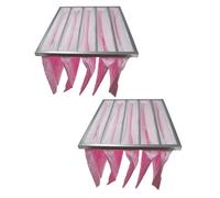 vhbw 2x Sacs filtrants pour système de climatisation et ventilation - Filtre à air F7, 49 x 59,2 x 36 cm rose