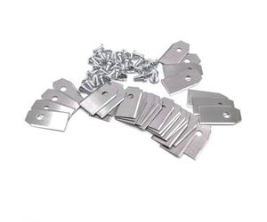 vhbw 30x Lames compatible avec Gardena Sileno Life, Sileno Minimo, Solarhybrid tondeuse - Lames de rechange, argenté, acier