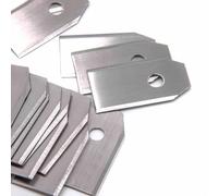 vhbw 30x Lames compatible avec Mr. Gardener MR 400, MR 1000 tondeuse - Lames de rechange, argenté, acier