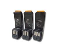 vhbw 3x Batterie compatible avec Festo Festool CDD12ESC, CDD12ES, CDD12E, CDD12, CCD12v, CCD12MH, CCD12FX outil électrique (2100 mAh, NiMH, 12 V)