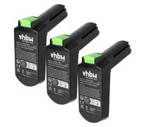 vhbw 3x Batterie compatible avec Festool CXS 2.6 Li Set, CXS 2.6 Li Plus, CXS 1.5 Li Set, CXS Li outil électrique (2000 mAh, Li-ion, 10,8 V)