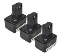 vhbw 3X Batterie Compatible avec Gesipa Accubird | Firebird outil électrique, outil de pose pour rivets aveugles (2000 mAh, Li-ion, 14,4 V)