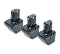 vhbw 3X Batterie Compatible avec Gesipa Accubird | Firebird, Powerbird outil électrique, outil de pose pour rivets aveugles (1500 mAh, NiMH, 12 V)