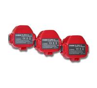 vhbw 3x Batterie compatible avec Greenlee Gator Pro UAP32GL-11, E12CCX, UAP32GL outil électrique (3000 mAh, NiMH, 12 V)