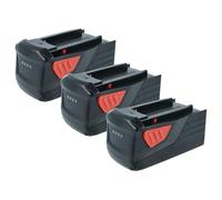 vhbw 3X Batterie Compatible avec Hilti TE6-ALi | TE6-A36, TE 6A, TE6A, TE 6-A36 AVR, TE 500-A36, CPC 36V outil électrique (4000 mAh, Li-ion, 36 V)