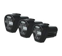 vhbw 3x Batterie compatible avec Mafell A 10 M | outil électrique (2000 mAh, Li-ion, 10,8 V)
