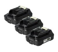 vhbw 3x Batterie compatible avec Makita DMR108, DF333DSAX6, DS032, DMR202, DMR107 Baustellenradio, DMR110 outil électrique (2500 mAh, Li-ion, 12 V)