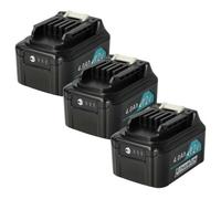 vhbw 3x Batterie compatible avec Makita JV101DZJ, JV101DZ, JV101DY1J, JV102DS, JV102D, JV102DSAE outil électrique (4000 mAh, Li-ion, 12 V)