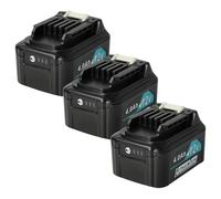 vhbw 3X Batterie Compatible avec Makita TM30DZKX1, TM30DSMJX4, TM30DZ, TM30DY1JX5, TM30DWYE, TM30DSMJX5 Outil électrique (4000 mAh, Li-ION, 12 V)