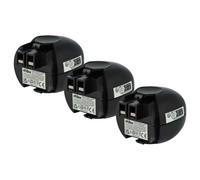 vhbw 3x Batterie compatible avec Metabo Powermaxx, Powergripp Flashlight, Powermaxx Basic, Powermaxx 4.8 outil électrique (2100 mAh, NiMH, 4,8 V)
