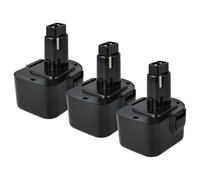 vhbw 3X Batterie Compatible avec Rems 571513 | machines à presser, R12, 571510 outil électrique (3000 mAh, NiMH, 12 V)