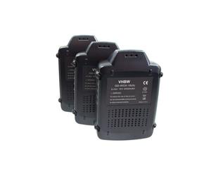 vhbw 3x Batterie compatible avec Worx WG629E.91, WG778E, WG629E.1, WG629E.9, WG778, WG779, WG778E.1 outil électrique (2000 mAh, Li-ion, 18 V)