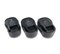 vhbw 3x Batterie compatible avec Würth Master SD 14.4 outil électrique (3000 mAh, NiMH, 14,4 V)