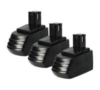 vhbw 3x Batterie remplacement pour Hilti SFB126A, SFB126, SFB121 pour outil électrique (3000 mAh, NiMH, 12 V)