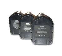 vhbw 3x Batterie remplacement pour Hitachi EB1220RS, EB1220HS, EB1220HL, EB1220BL, EB1214S, EB1214L pour outil électrique (2100 mAh, NiMH, 12 V)