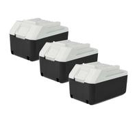 vhbw 3x Batterie remplacement pour Makita 195608-4, 198186-3, 196367-3, BL1815G, BL1813G, BL1820G pour outil électrique (3000 mAh, Li-ion, 18 V)