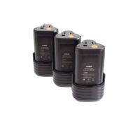 vhbw 3x Batterie remplacement pour Worx WA3503, WA3509 pour outil électrique (2000 mAh, Li-ion, 12 V)