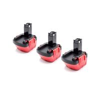 vhbw 3x Batteries compatible avec Bosch Exact 12, Exact 700, 23612, 32612, 3360K, 3455, 22612, 3360 outil électrique (1500 mAh, NiMH, 12 V)