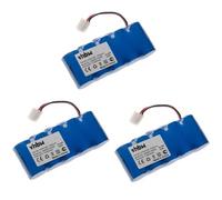 vhbw 3x Batteries compatible avec Bosch Rollfix D870E, D962E, FDD087, FDD087D outil électrique (3000 mAh, NiMH, 6 V)