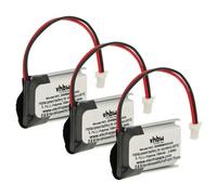 vhbw 3x Batteries compatible avec DR!FT modéle RC (150mAh, 3,7V, Li-polymère, noir/argenté, 15 x 19 x 8 mm, SH1.0-2P Male)