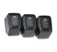 vhbw 3x Batteries compatible avec Hilti SB12, SF120-A outil électrique (3000 mAh, NiMH, 12 V)