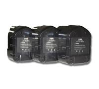 vhbw 3x Batteries compatible avec Hitachi DN 12DY, DN12DYK, DN 12DYK, DN12Y, DN 12Y, DS12DM outil électrique (3300 mAh, NiMH, 12 V)