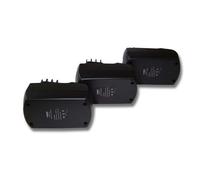vhbw 3x Batteries compatible avec Metabo ULA9.6-18, SBZ 14.4 Impuls, BSZ 14.4 Impuls, BSZ 14.4 outil électrique (2100 mAh, NiMH, 14,4 V)